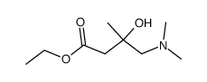 ethyl 4-(dimethylamino)-3-hydroxy-3-methylbutanoate结构式