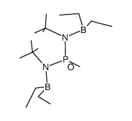 bis[tert-butyl(diethylboryl)amino]methylphosphanoxide Structure