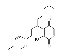 2-hydroxy-3-[(E)-9-methoxytridec-10-en-6-yl]cyclohexa-2,5-diene-1,4-dione Structure