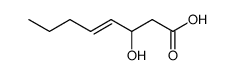 3-hydroxy-4-octenoic acid Structure