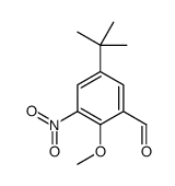 5-tert-butyl-2-methoxy-3-nitrobenzaldehyde Structure