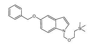 5-(benzyloxy)-1-((2-(trimethylsilyl)ethoxy)methyl)-1H-indole结构式