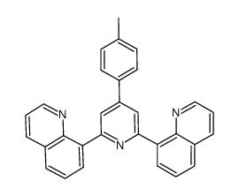 4-(4-methylphenyl)-2,6-bis(quinolin-8-yl)pyridine Structure