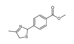4-(4-methyl-2,5-dihydro-thiazol-2-yl)-benzoic acid methyl ester Structure