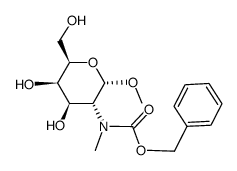 methyl 2-benzyloxycarbonyl(methyl)amino-2-deoxy-α-D-galactopyranoside Structure