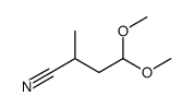 4,4-dimethoxy-2-methylbutanenitrile结构式