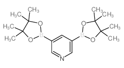 3,5-Bis(4,4,5,5-tetramethyl-1,3,2-dioxaborolan-2-yl)pyridine Structure