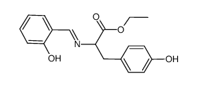 salicylidene-D,L-tyrosine ethyl ester Structure