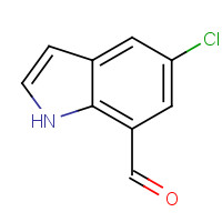 1H-Indole-7-carboxaldehyde, 5-chloro- Structure