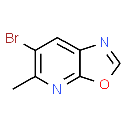 6-Bromo-5-methyl[1,3]oxazolo[5,4-b]pyridine结构式