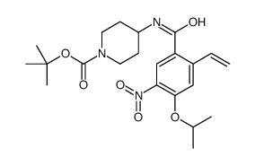 tert-butyl 4-(4-isopropoxy-5-nitro-2-vinylbenzamido)piperidine-1-carboxylate结构式