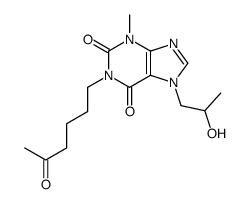 Hydroxypropentofylline结构式