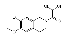 2,2-dichloro-1-(6,7-dimethoxy-3,4-dihydro-1H-isoquinolin-2-yl)ethanone结构式