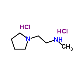 N-Methyl-2-(1-pyrrolidinyl)ethanamine dihydrochloride结构式