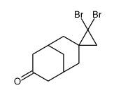 1',1'-dibromospiro[bicyclo[3.3.1]nonane-3,2'-cyclopropane]-7-one结构式