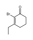 3-ethyl-2-bromo-cyclohex-2-enone结构式