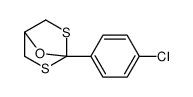 4-(4-chlorophenyl)-7-oxa-3,5-dithiabicyclo[2.2.1]heptane结构式