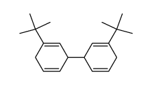 3,3'-di-tert-butyl-[1,1'-bi(cyclohexane)]-2,2',5,5'-tetraene结构式