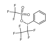 (perfluoroethyl)(phenyl)-l3-iodanyl trifluoromethanesulfonate Structure