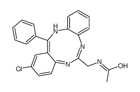 N-[(2-chloro-13-phenyl-12H-benzo[d][1,3,7]benzotriazonin-6-yl)methyl]acetamide Structure