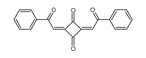 2,4-bis(2-oxo-2-phenylethylidene)cyclobutane-1,3-dione结构式