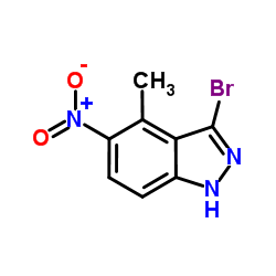 3-Bromo-4-methyl-5-nitro-1H-indazole图片