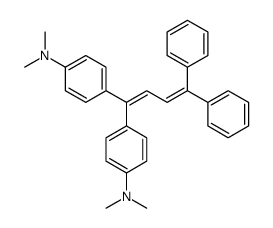 4-[1-[4-(dimethylamino)phenyl]-4,4-diphenylbuta-1,3-dienyl]-N,N-dimethylaniline Structure