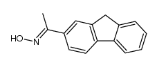 1-fluoren-2-yl-ethanone oxime结构式