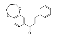 (E)-1-(3,4-dihydro-2H-1,5-benzodioxepin-7-yl)-3-phenylprop-2-en-1-one结构式