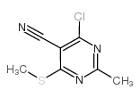 4-CHLORO-5-CYANO-2-METHYL-6-(METHYLTHIO)PYRIMIDINE Structure