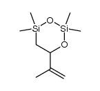 2,2,4,4-tetramethyl-6-isopropenyl-1,3-dioxa-2,4-disilacyclohexane Structure