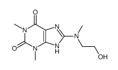 8-[2-hydroxyethyl(methyl)amino]-1,3-dimethyl-7H-purine-2,6-dione结构式
