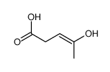 3-Pentenoic acid, 4-hydroxy- (9CI) structure