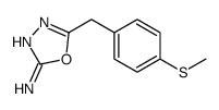 5-[(4-methylsulfanylphenyl)methyl]-1,3,4-oxadiazol-2-amine图片