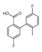 4-fluoro-2-(5-fluoro-2-methylphenyl)benzoic acid Structure