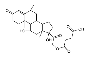 4-[2-[(6S,8S,9S,10R,11S,13S,14S,17R)-11,17-dihydroxy-6,10,13-trimethyl-3-oxo-2,6,7,8,9,11,12,14,15,16-decahydro-1H-cyclopenta[a]phenanthren-17-yl]-2-oxoethoxy]-4-oxobutanoic acid Structure