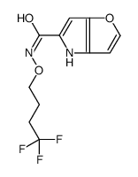 N-(4,4,4-trifluorobutoxy)-4H-furo[3,2-b]pyrrole-5-carboxamide Structure