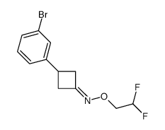 3-(3-bromophenyl)-N-(2,2-difluoroethoxy)cyclobutan-1-imine结构式