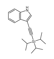 3-((triisopropylsilyl)ethynyl)-1H-indole Structure