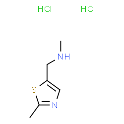 4-ThiazoleMethanamine, 2-Methyl-, hydrochloride (1:2)结构式