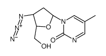 1-[(2R,4S,5S)-4-azido-5-(hydroxymethyl)oxolan-2-yl]-5-methylpyrimidin-2-one结构式