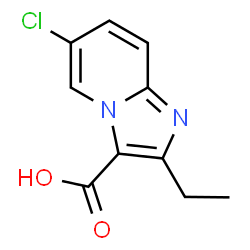 6-Chloro-2-ethylimidazo[1,2-a]pyridine-3-carboxylicacid structure