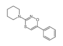 6-phenyl-3-piperidin-1-yl-1,4,2-oxathiazine Structure