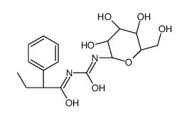 (2R)-2-phenyl-N-[[(2R,3R,4S,5S,6R)-3,4,5-trihydroxy-6-(hydroxymethyl)oxan-2-yl]carbamoyl]butanamide Structure