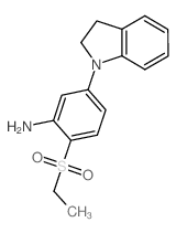 5-(2,3-Dihydro-1H-indol-1-yl)-2-(ethylsulfonyl)-phenylamine结构式