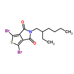 1,3-BibroMo-5-(2-ethylhexyl)-4H-thieno[3,4-c]pyrrole-4,6(5H)-dione Structure