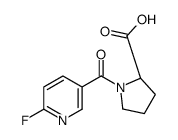 N-(6-Fluoropyridine-3-carbonyl)-L-proline structure