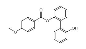 2-(4-methoxybenzoyloxy)biphenyl-2-ol结构式