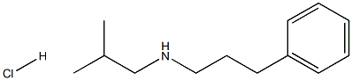 (2-methylpropyl)(3-phenylpropyl)amine hydrochloride Structure