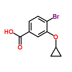 4-bromo-3-cyclopropoxybenzoic acid结构式